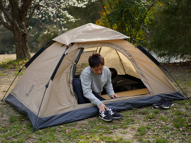 DOPPELGANGER - DOD ONE TOUCH TENT ワンタッチテント T2-629-TN タン
