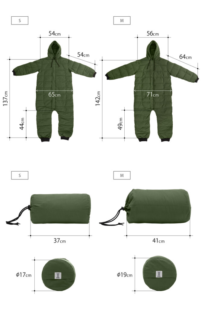 DOD ブクロマン ブラウン（Sサイズ）） アウトドア 寝袋/寝具